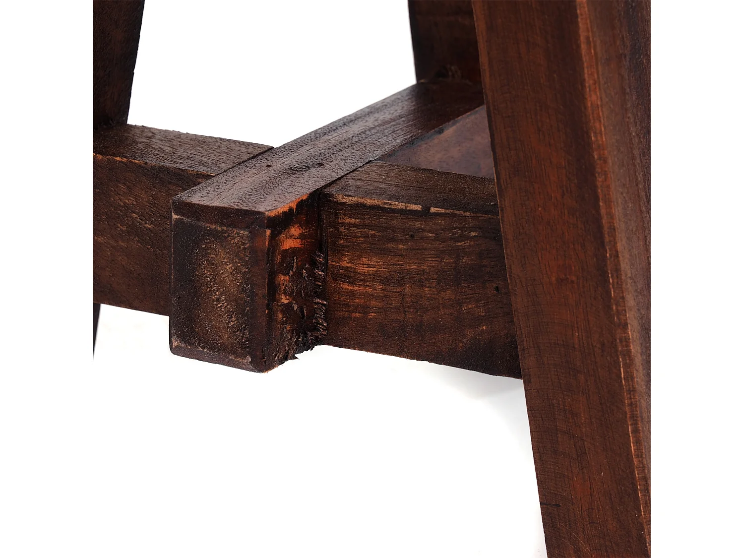 POUFF DE PLANTE Berne Bois massif en acajou 02 hellbraun