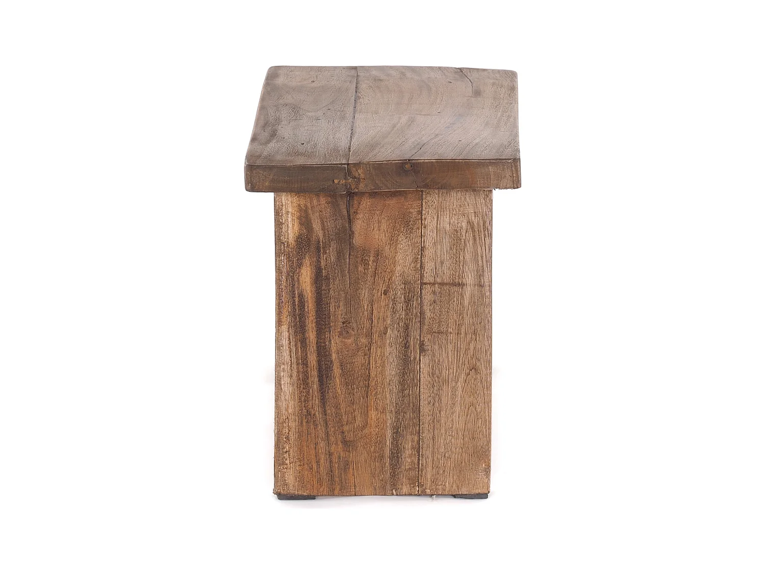 TABOURET SCHEMEL 40 Bois massif en acajou 01 natur-vintage