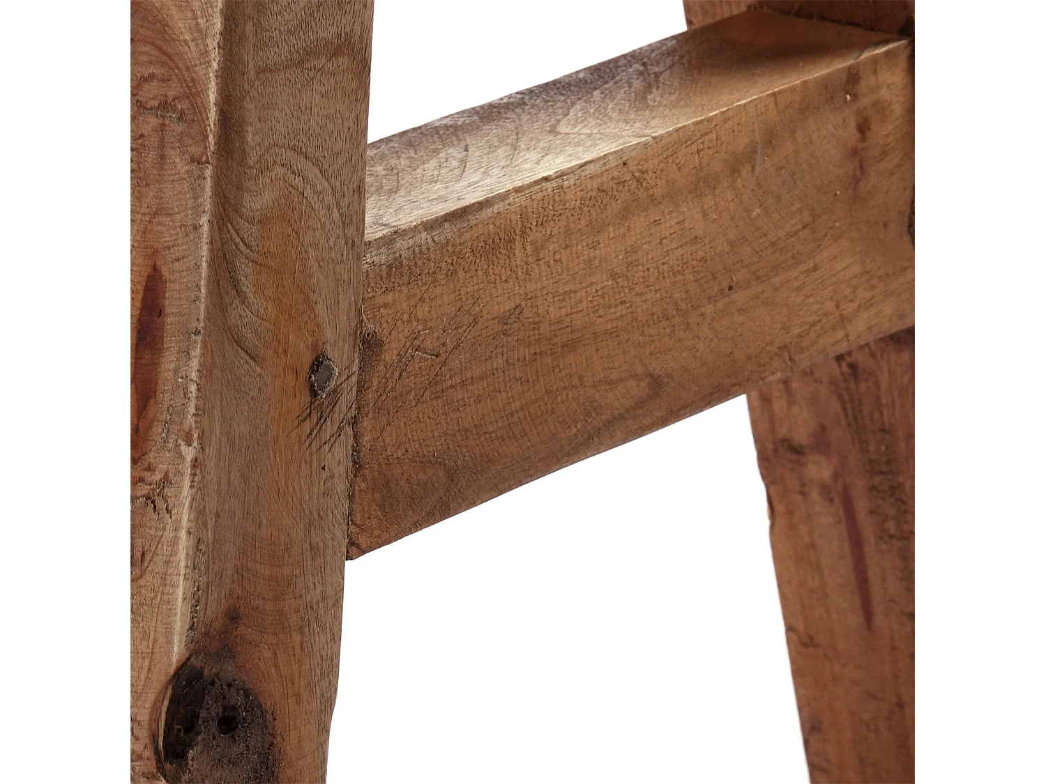 TABOURET Rustique Bois massif couleurs naturelles