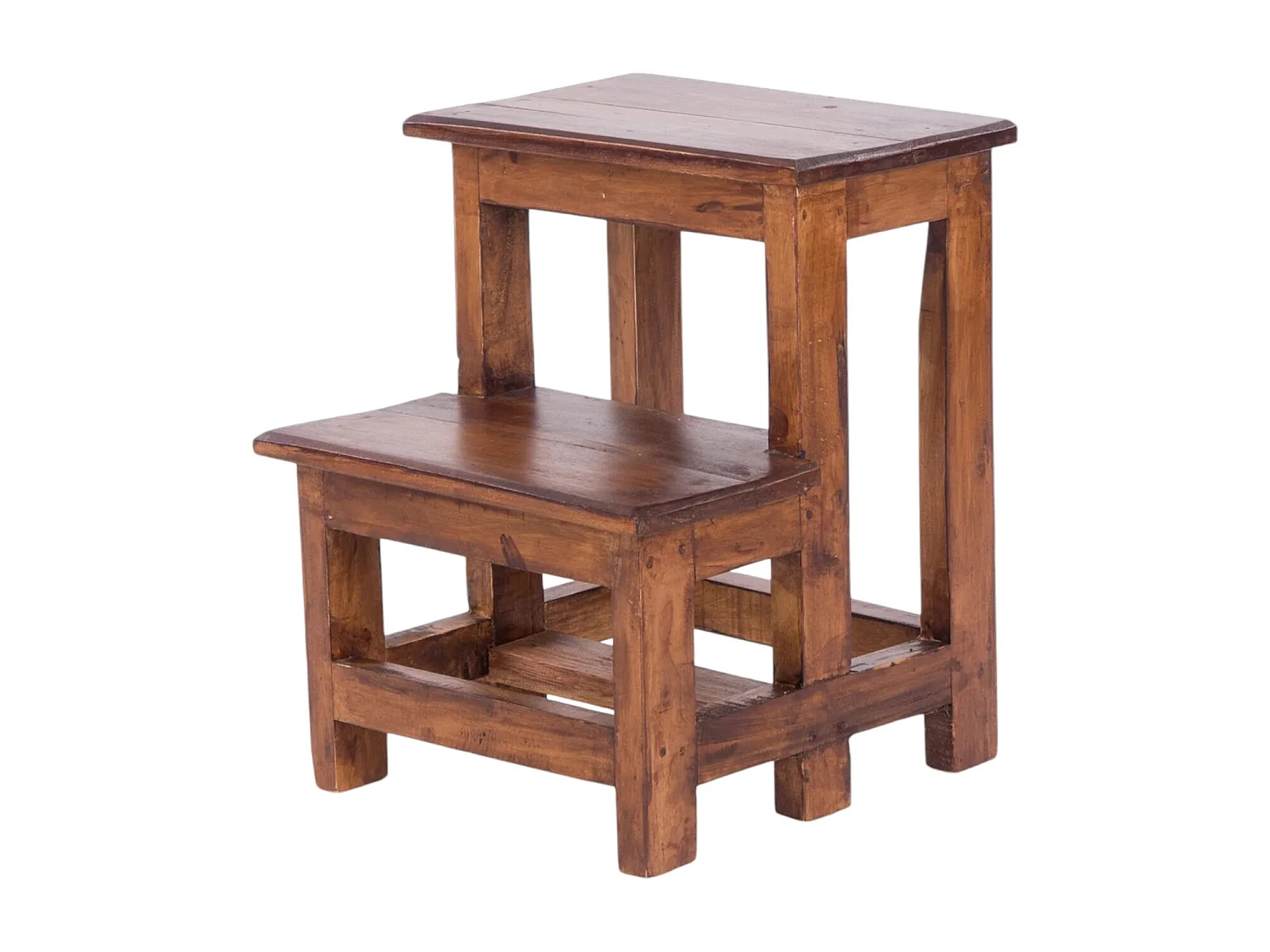 ÉCHELLE DE MARCHE ÉTAPE Recyclage du bois en deux étapes 02 hellbraun