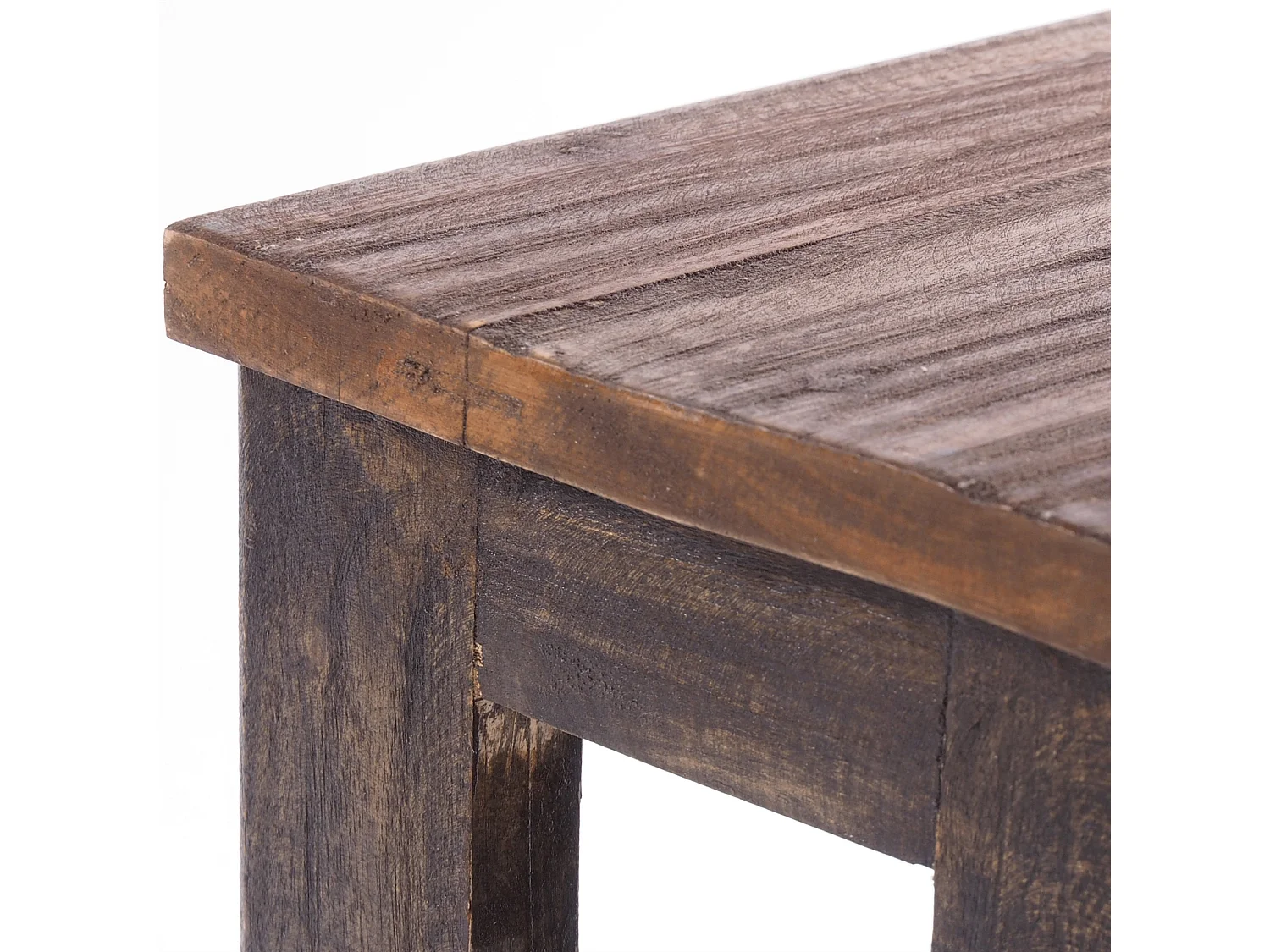 ESCABEAU ÉTAPE Recyclage de bois à deux étapes 04 schwarz-natur