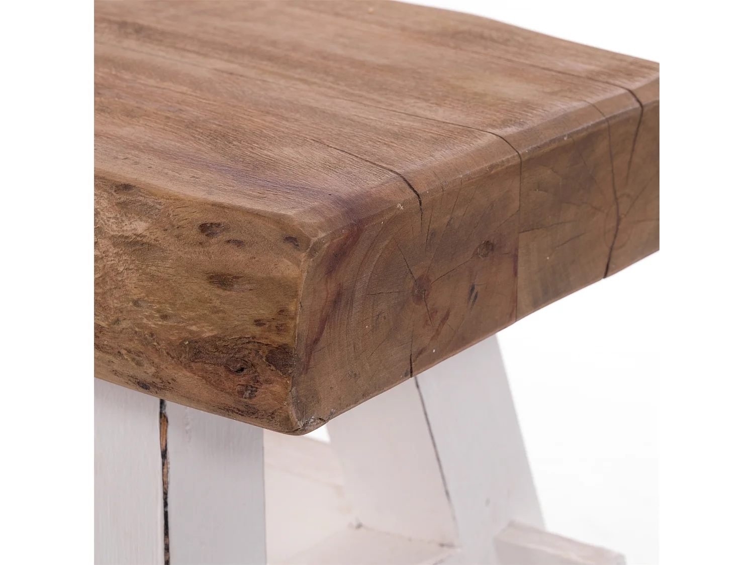 TABOURET VINTAGE 40 Bois massif 06 weiß-landhaus