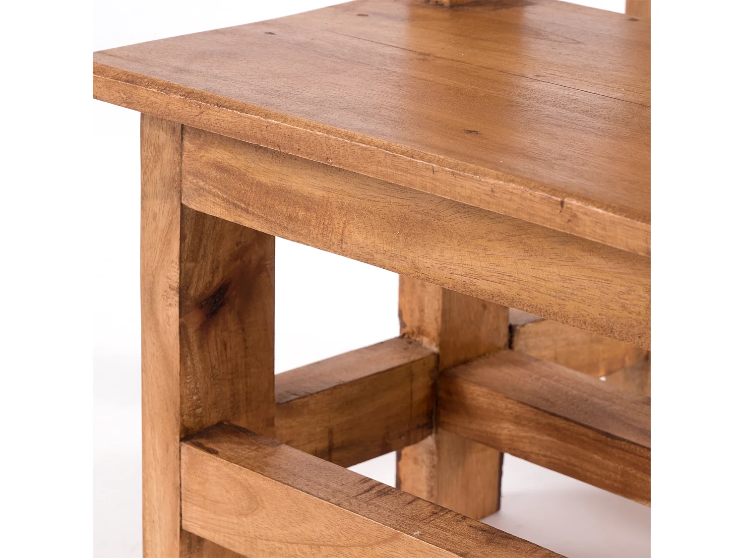 ESCABEAU ÉTAPE Recyclage de bois à deux étapes 08 honigfarben gewachst