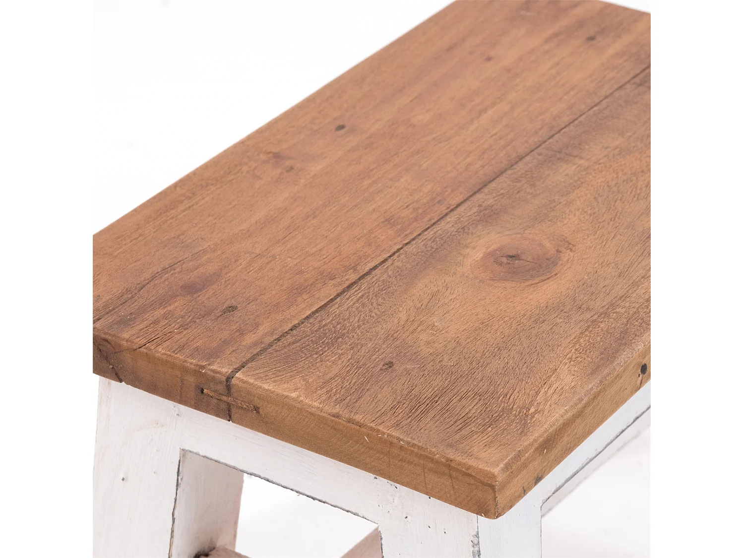 PORTE-FLEURS Monte Bois massif en acajou 06 weiß-landhaus