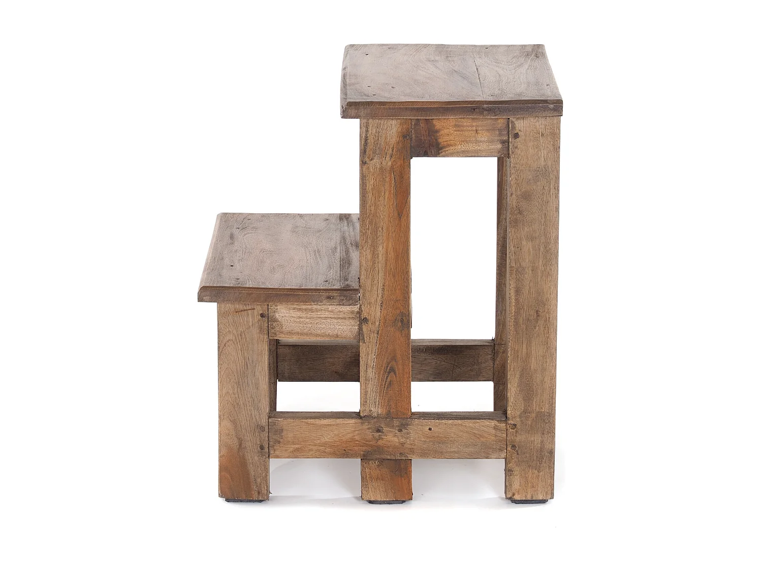 ESCABEAU ÉTAPE Recyclage de bois à deux étapes 01 natur-vintage