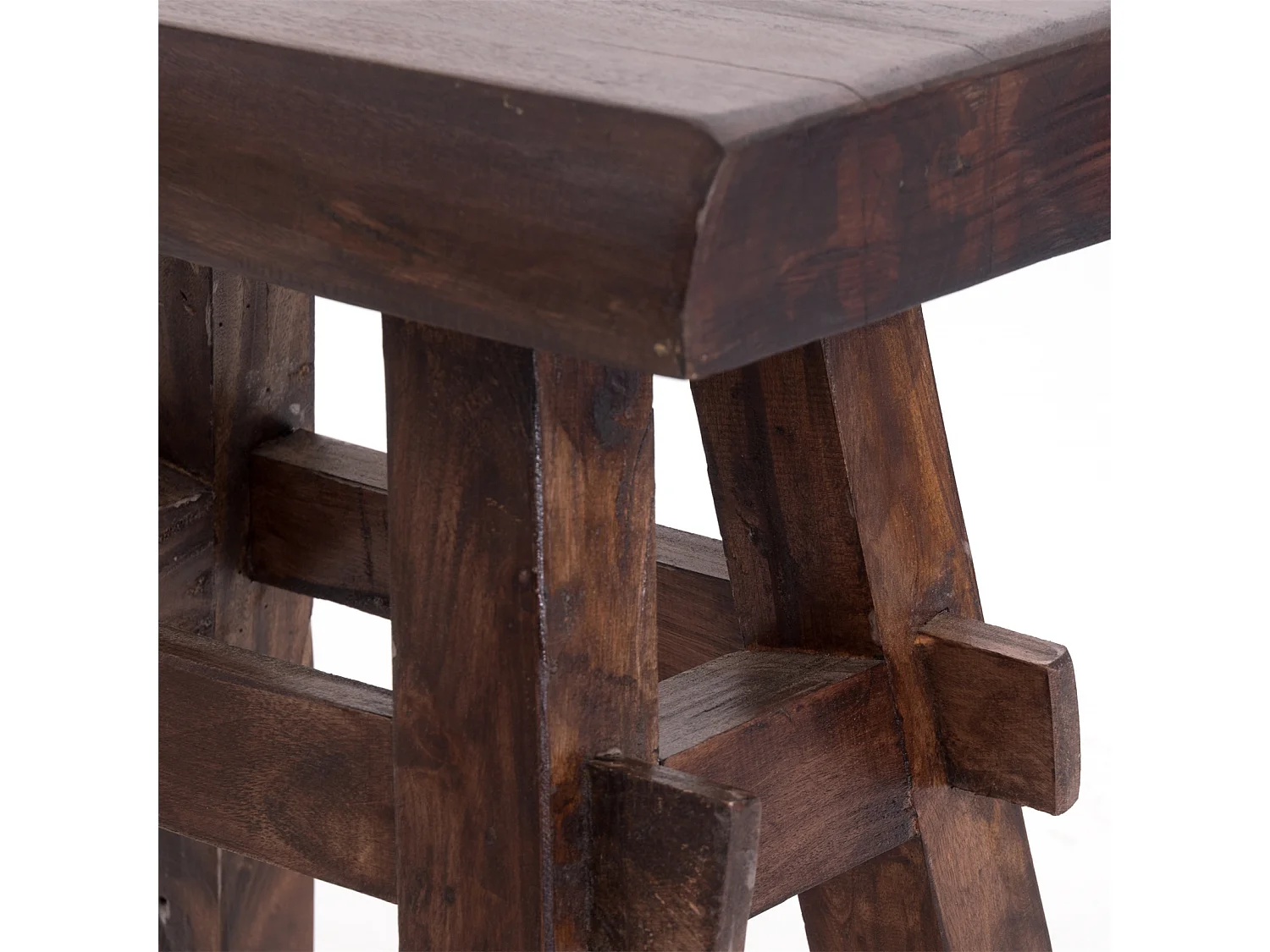 HOCKER VINTAGE 40 Massivholz 03 dunkelbraun