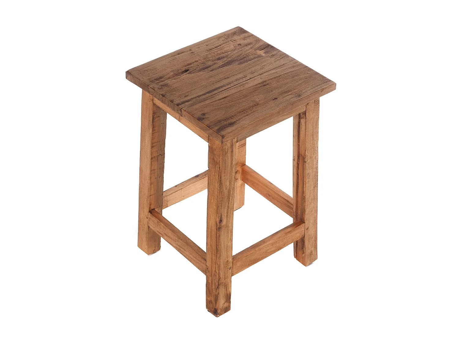 TABOURET MADERO bois de recyclage 01 natur-vintage