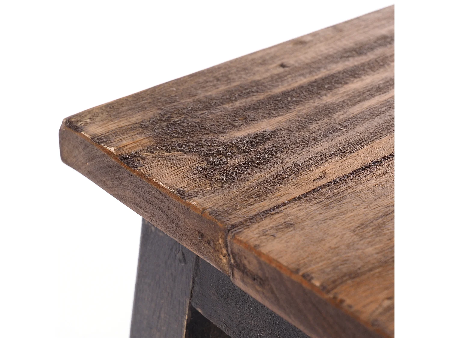 PORTE-FLEURS Monte Bois massif en acajou 04 schwarz-natur