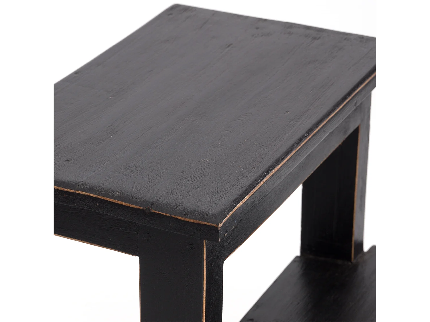 ÉCHELLE DE MARCHE ÉTAPE Recyclage de bois à deux étapes 09 voodoo - schwarz