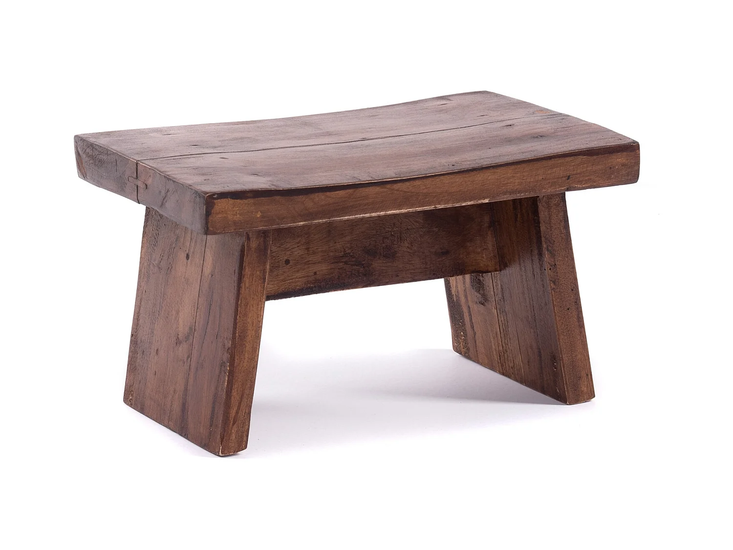 FUSSHOCKER SCHEMEL Bois de recyclage massif 02 hellbraun