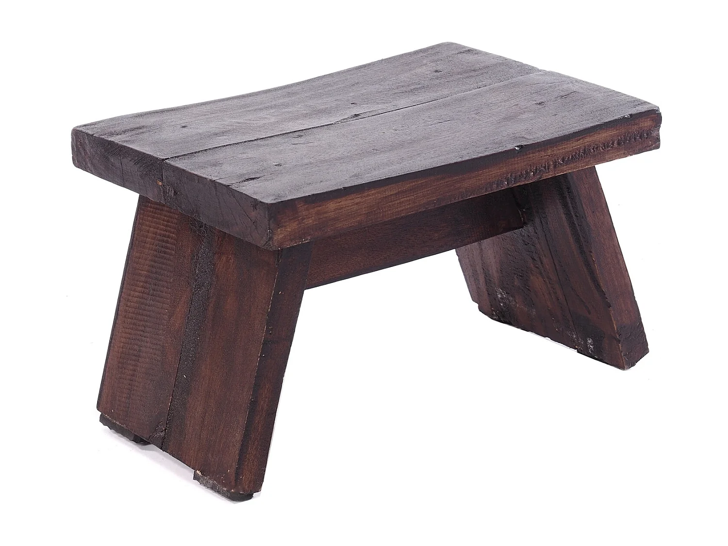 FUSSHOCKER SCHEMEL Bois de recyclage massif 03 dunkelbraun