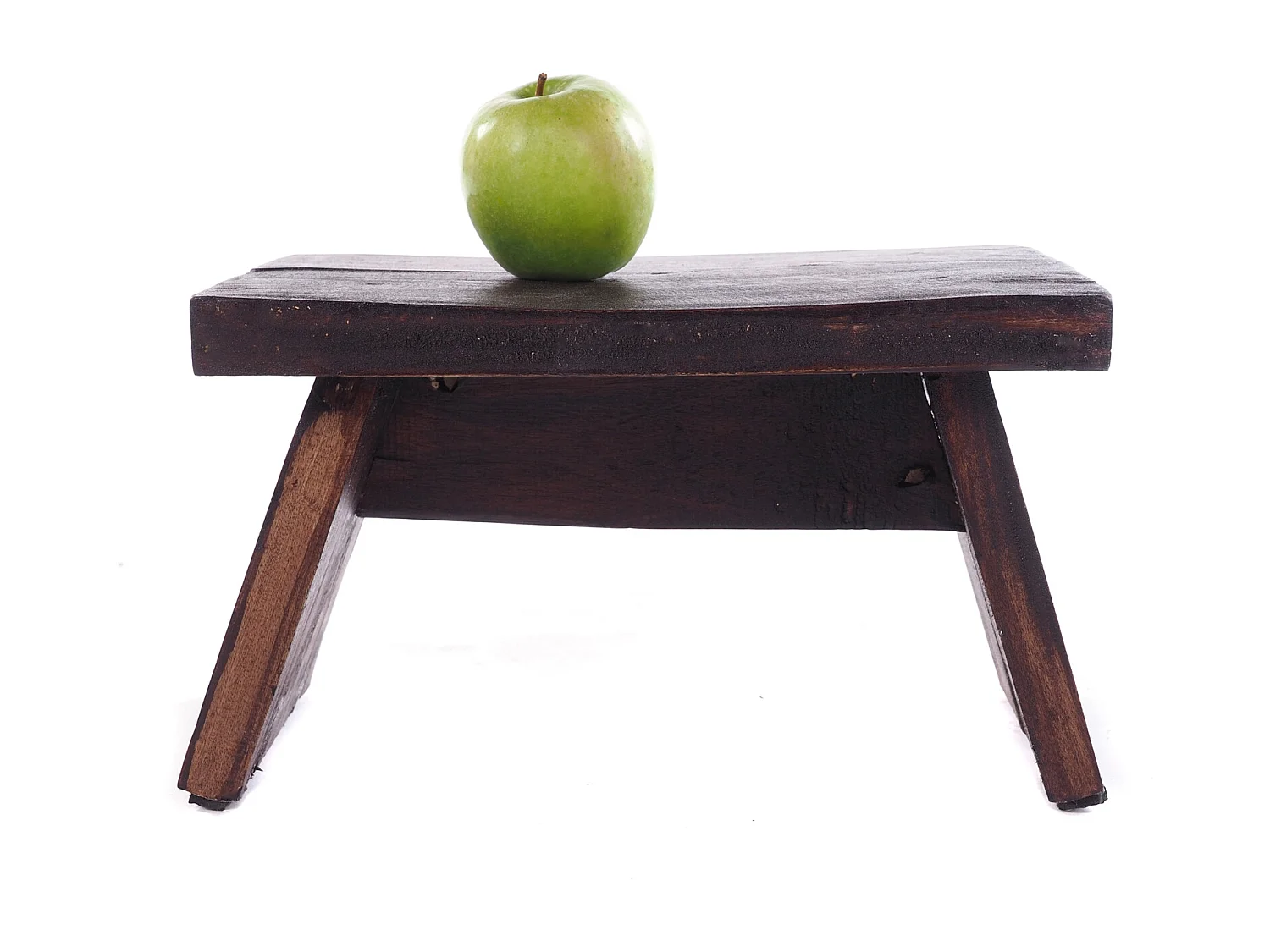 FUSSHOCKER SCHEMEL Bois de recyclage massif 03 dunkelbraun