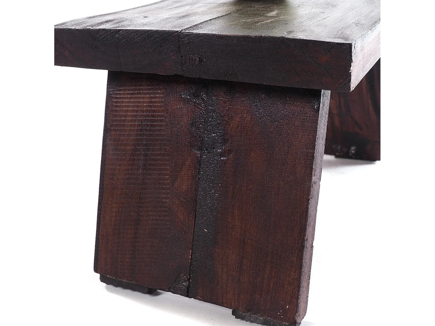 FUSSHOCKER SCHEMEL Bois de recyclage massif 03 dunkelbraun