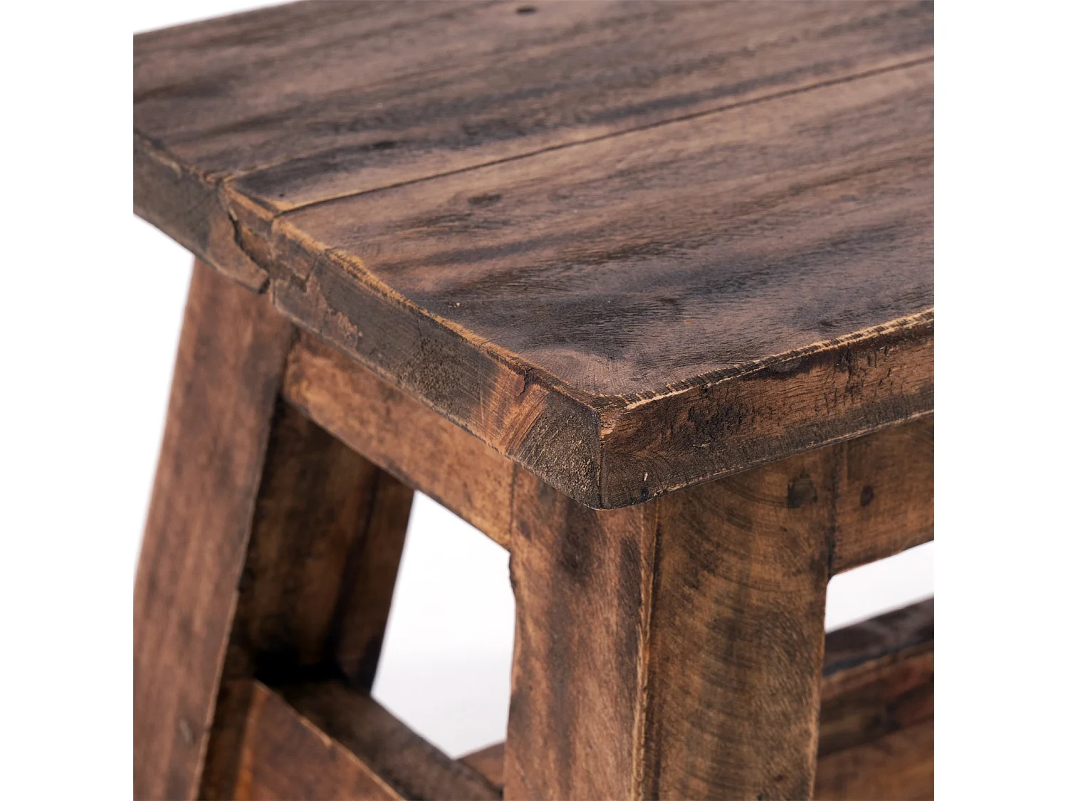 PORTE-FLEURS Monte Bois massif en acajou 02 hellbraun