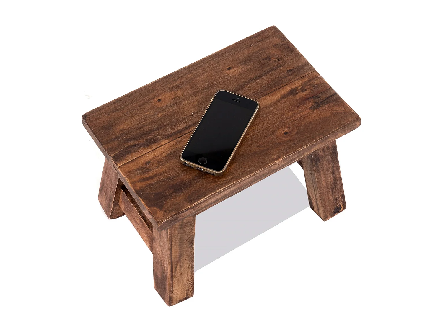 PORTE-FLEURS Monte Bois massif en acajou 02 hellbraun