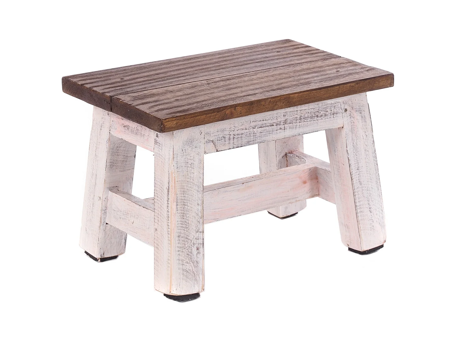 BLUMENHOCKER Monte Mahagoni Massivholz 05 weiß-natur