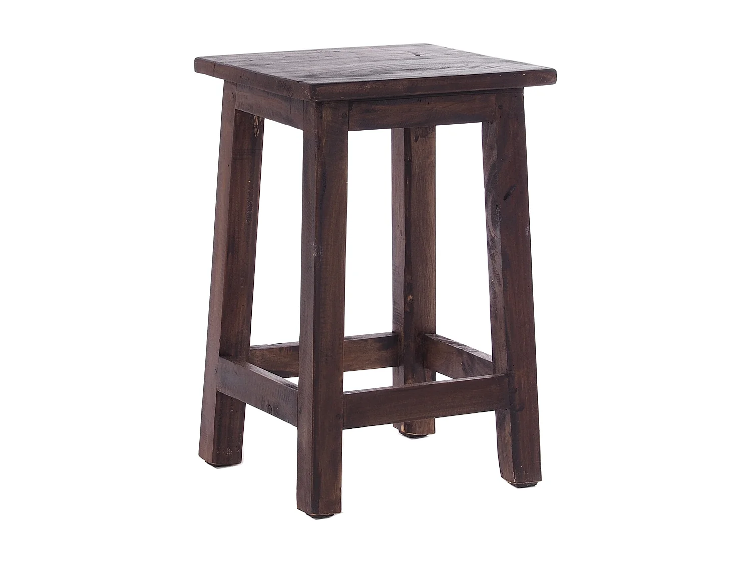 TABOURET MADERO bois de recyclage 03 dunkelbraun