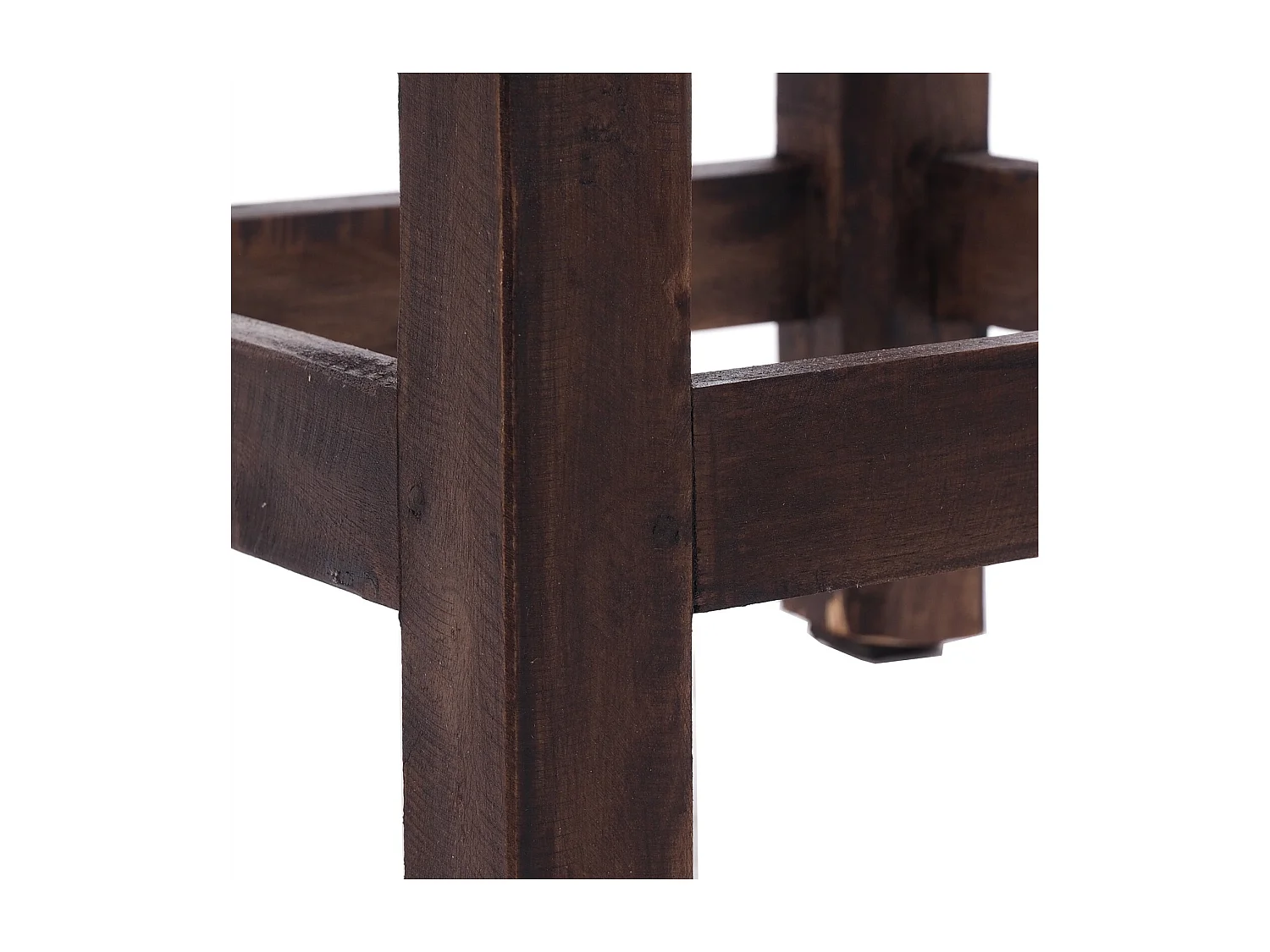 TABOURET MADERO bois de recyclage 03 dunkelbraun