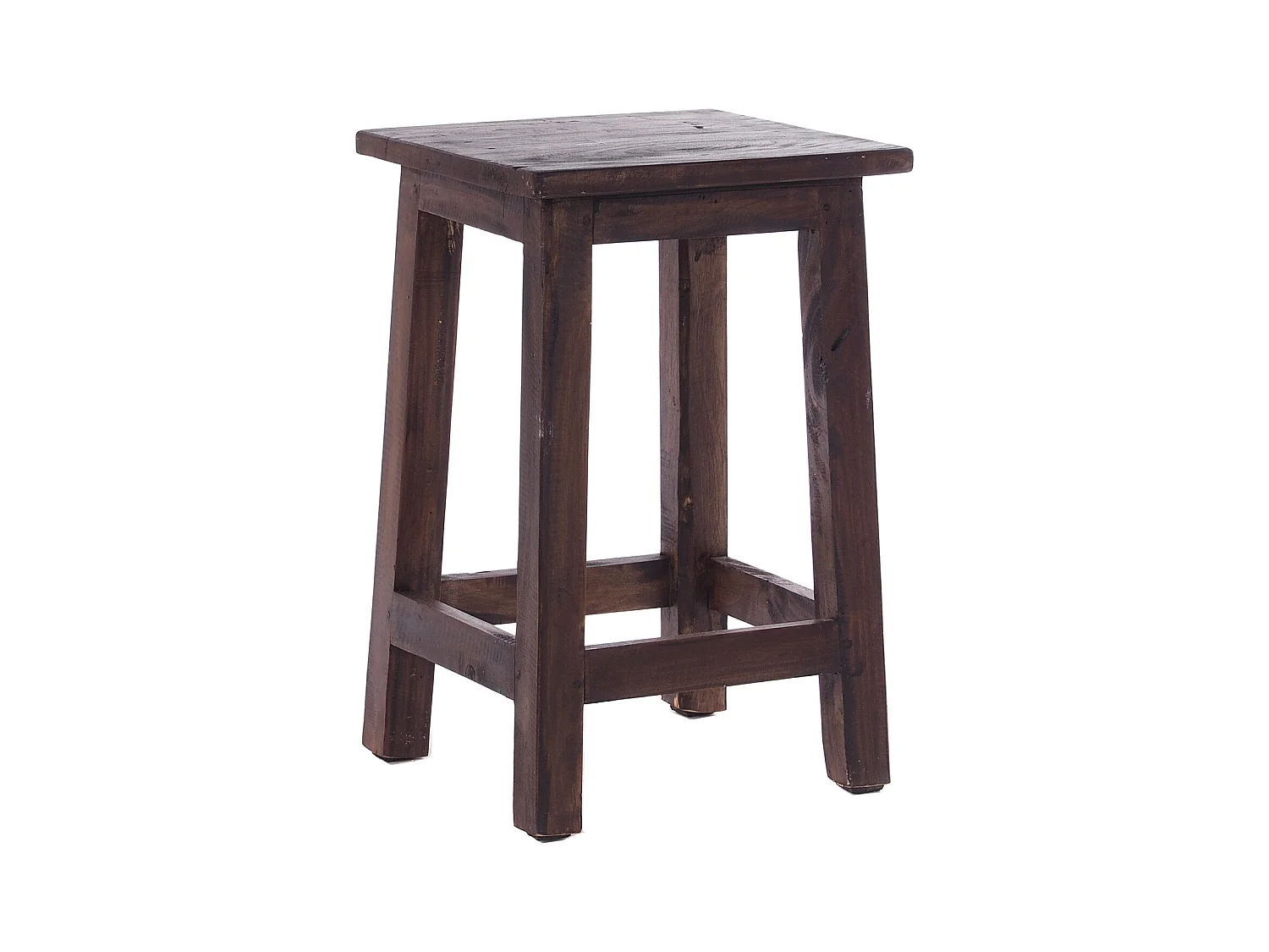 TABOURET MADERO bois de recyclage 03 dunkelbraun