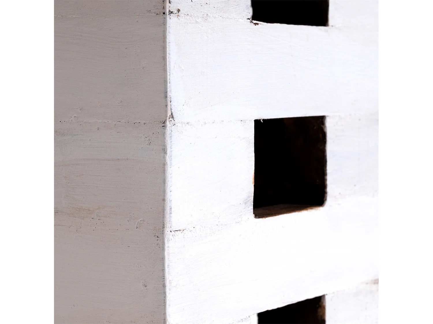 TABOURET BRIQUE 48 Bois massif en acajou 06 weiß-landhaus