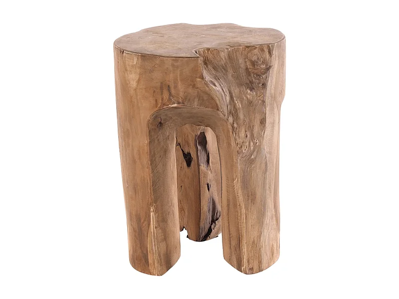 HOCKER LOG Wurzelholz massiv naturfarben