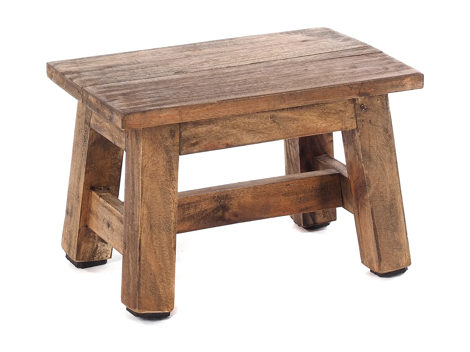 PORTE-FLEURS Monte Bois massif en acajou 01 natur-vintage