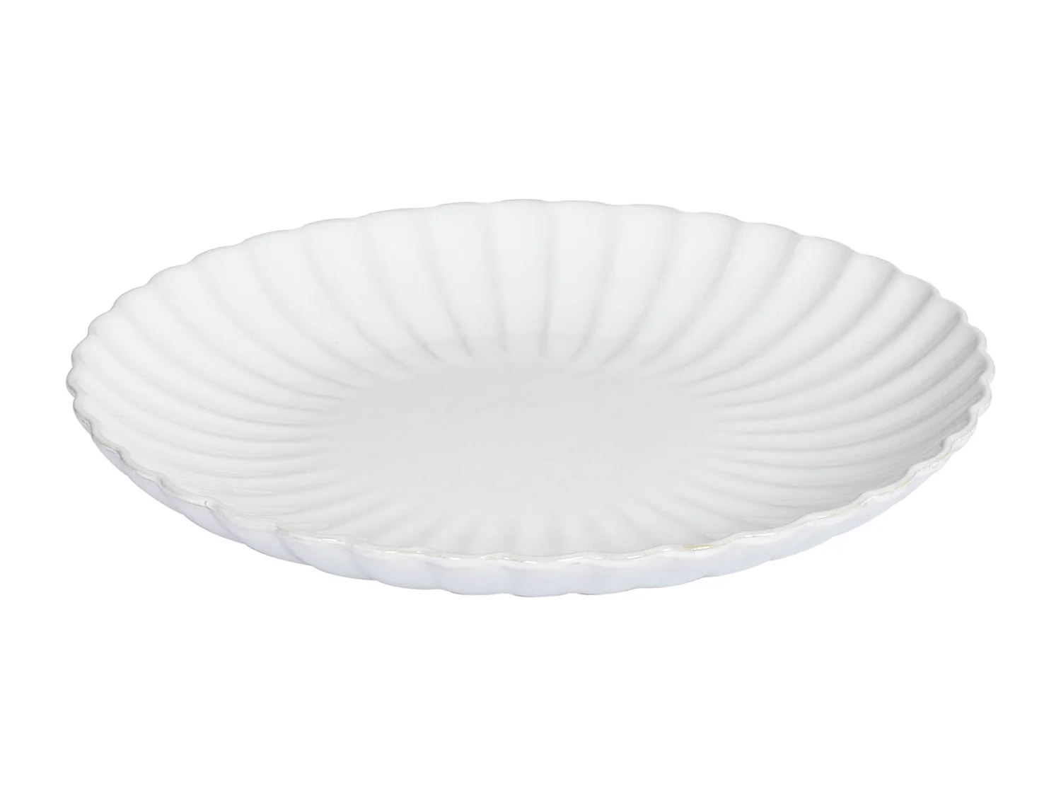 Set de 16 couverts de table NETTLE Grès Blanc cassé