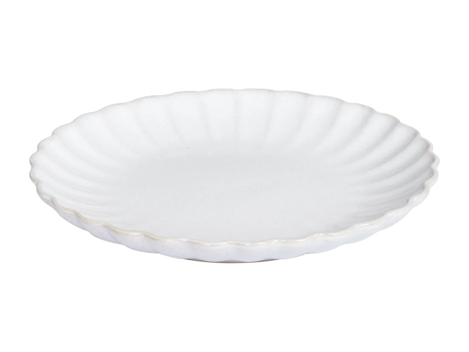 Set de 16 couverts de table NETTLE Grès Blanc cassé