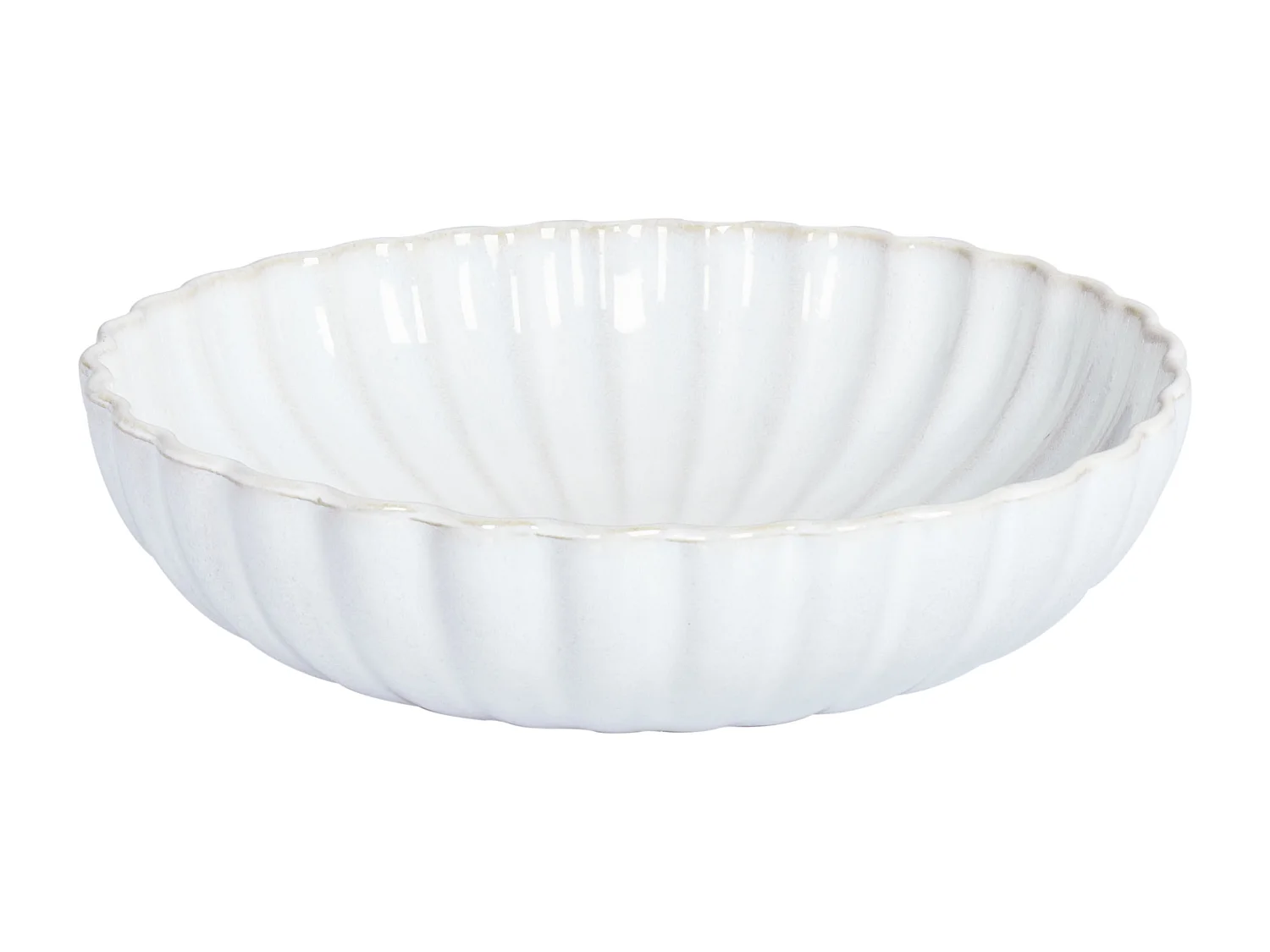 Vajilla de 16 piezas NETTLE Gres Blanco crema