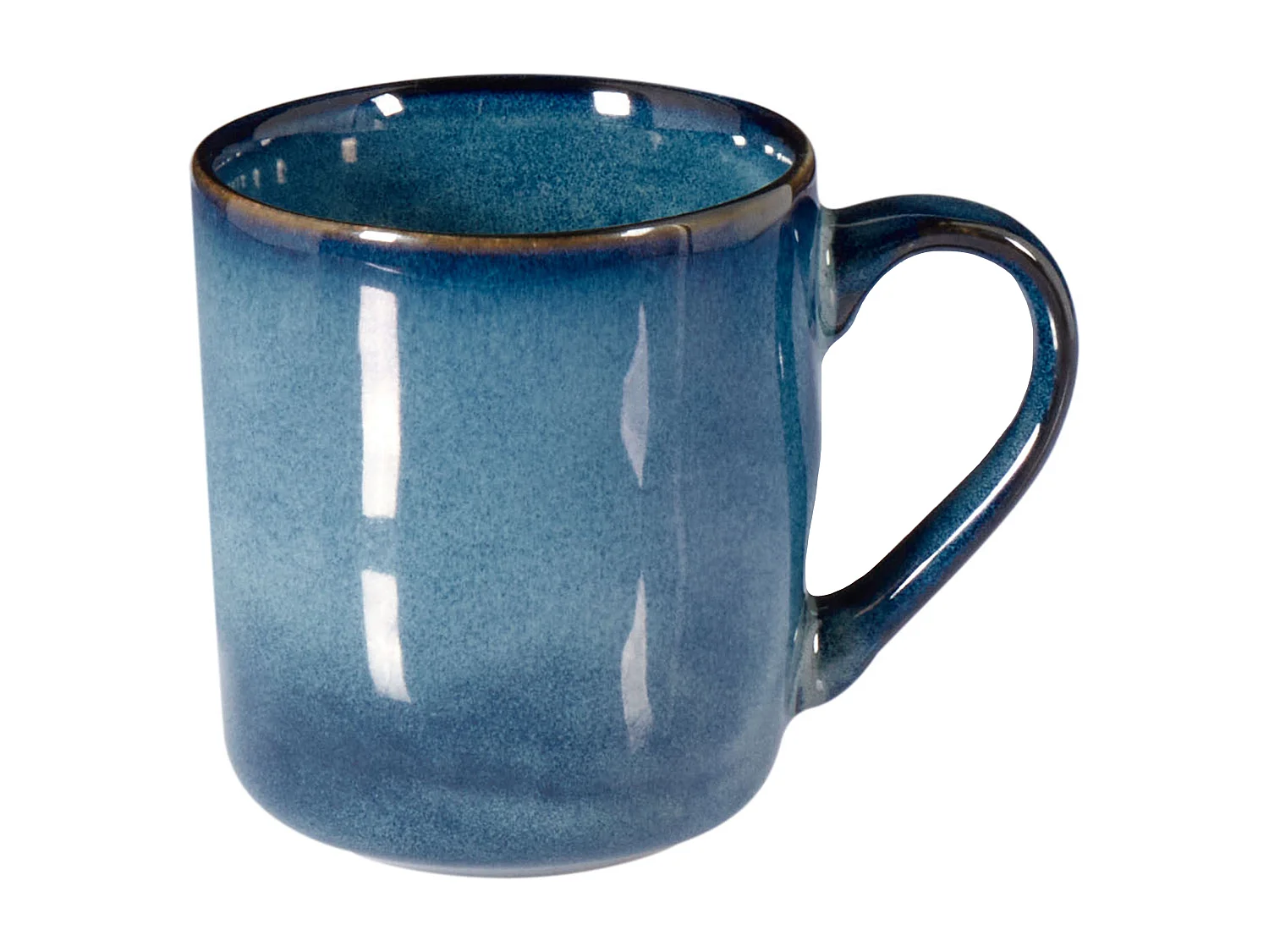 Set de 16 couverts de table HAWTHORN Grès Bleu