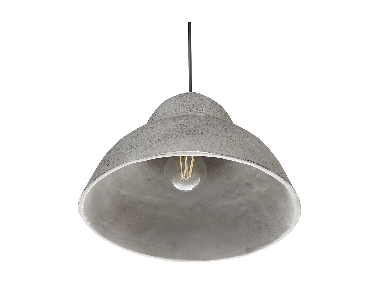 Lampe suspension KABALEBO Papier-mâché Gris