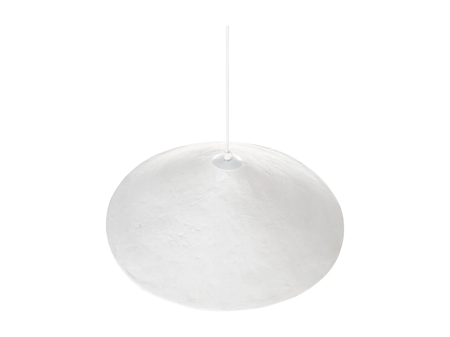 Hanglamp PORONGOS Papier-mâché Wit