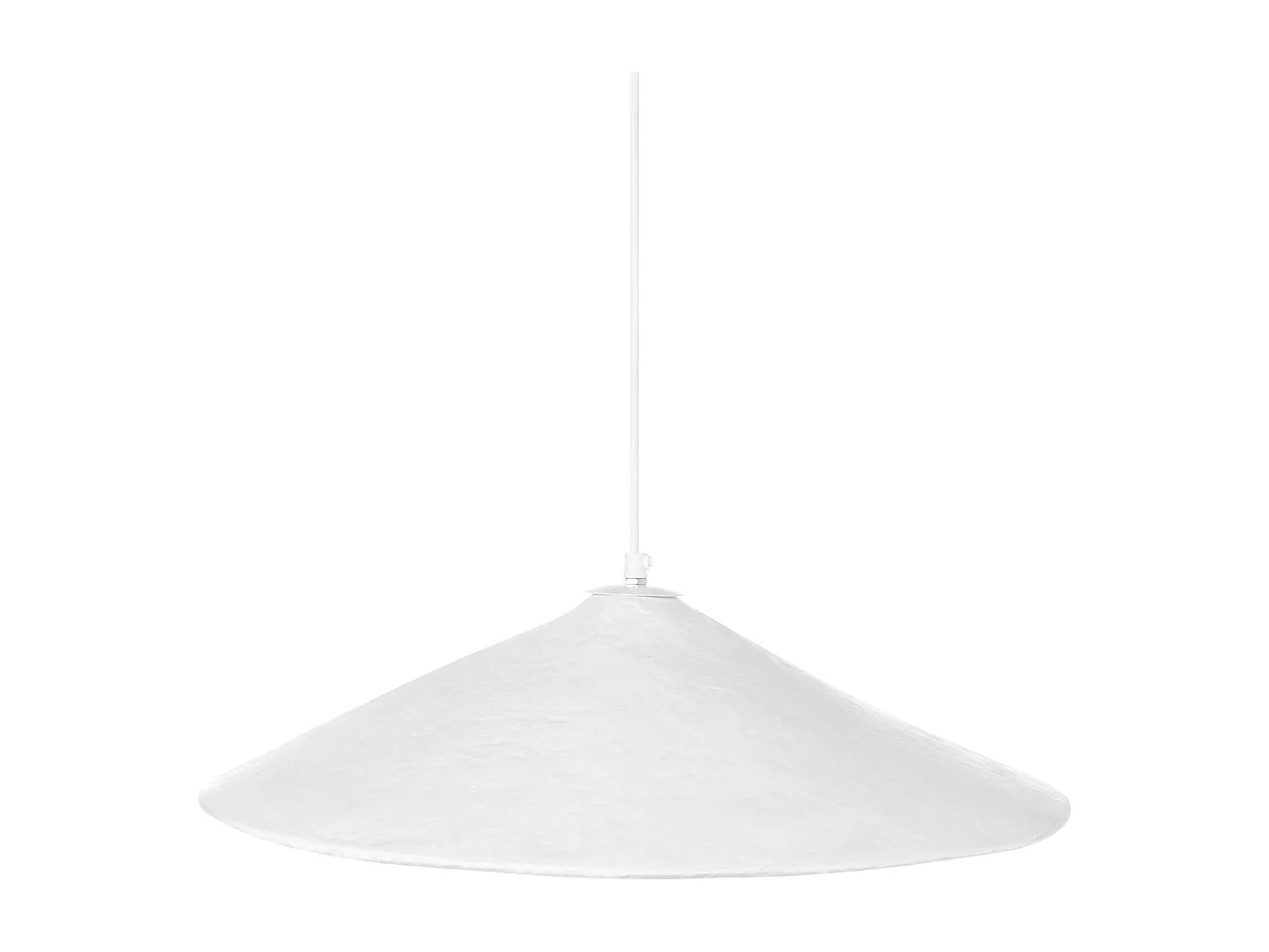 Lampe suspension PORONGOS Papier-mâché Blanc