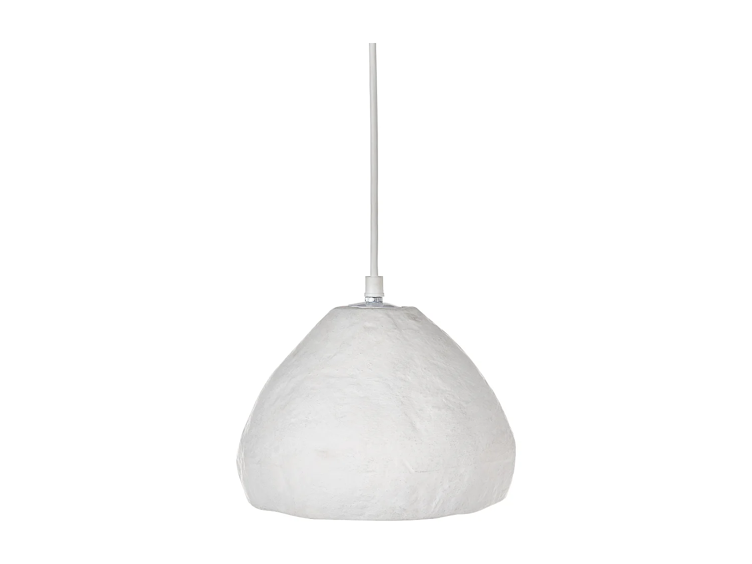 Candeeiro suspenso OLIMAR Papel machê Branco