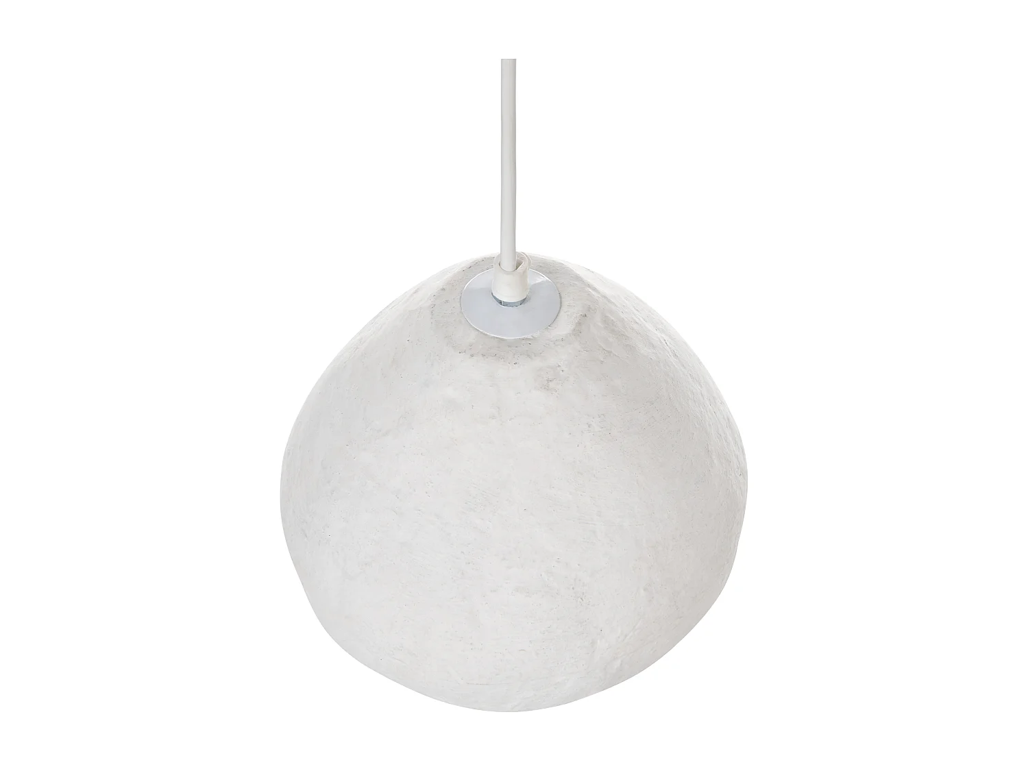 Candeeiro suspenso OLIMAR Papel machê Branco