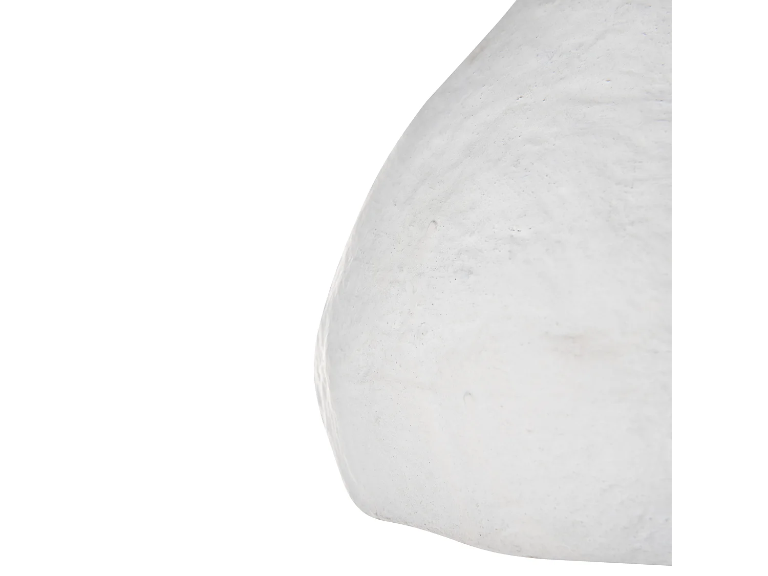 Candeeiro suspenso OLIMAR Papel machê Branco