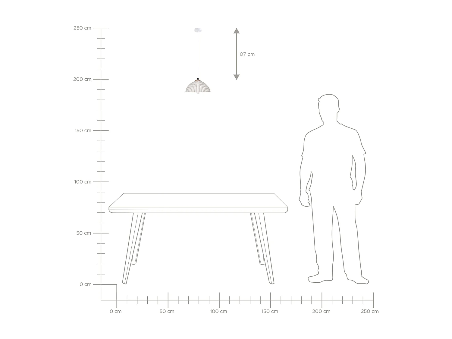 Lampe suspension COTTICA Papier-mâché Blanc
