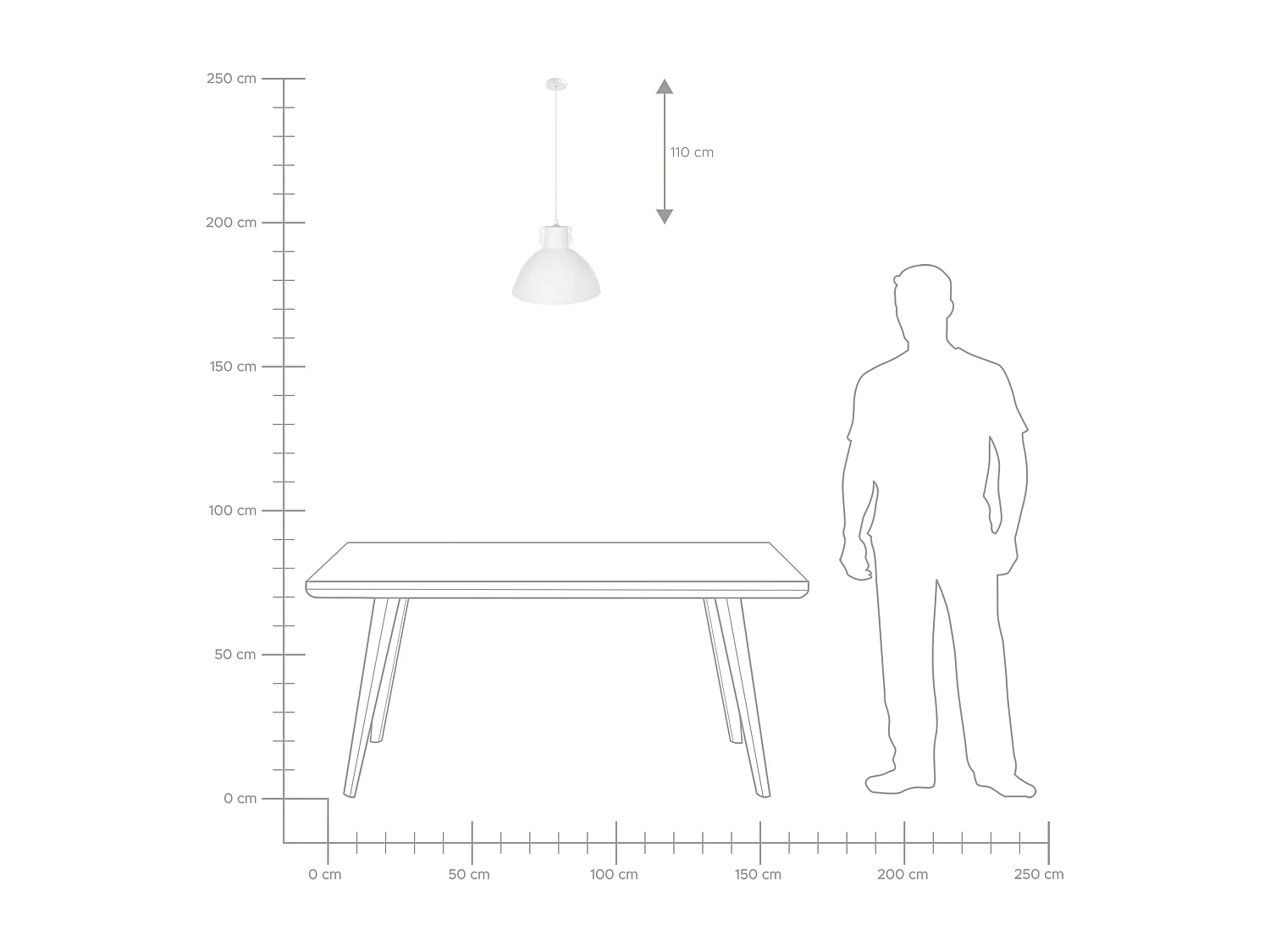 Lampe suspension MIGUELETE Papier-mâché Blanc