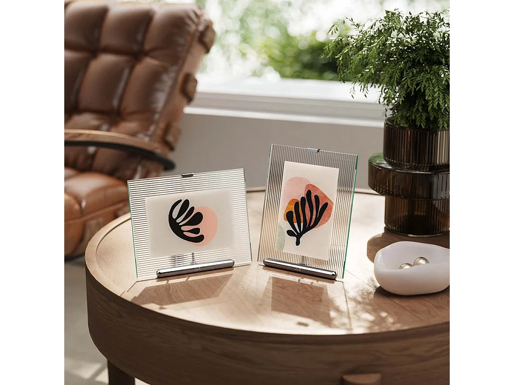 Cadre photo en verre strié Flute