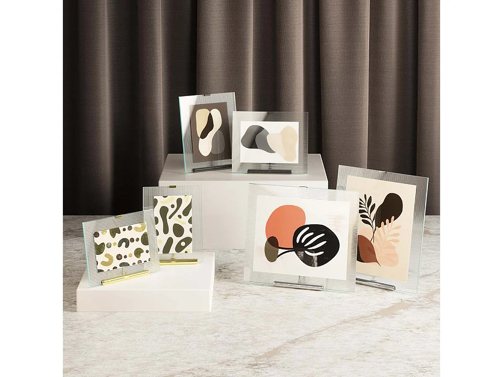 Cadre photo en verre strié Flute