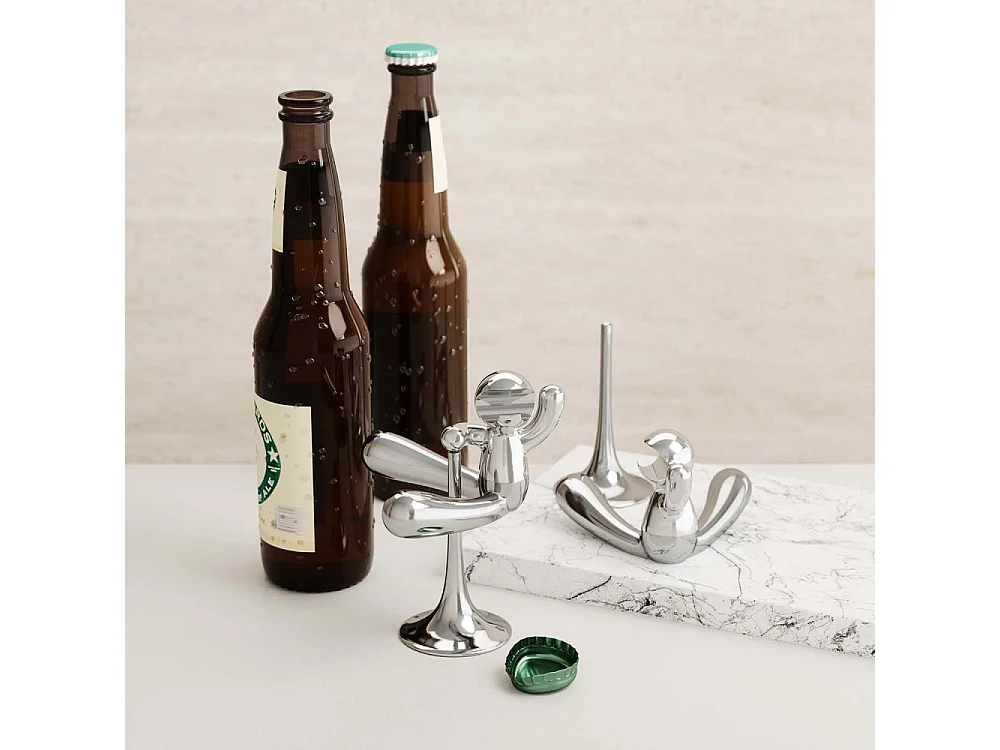 Ouvre-bouteille en zinc Rodeo