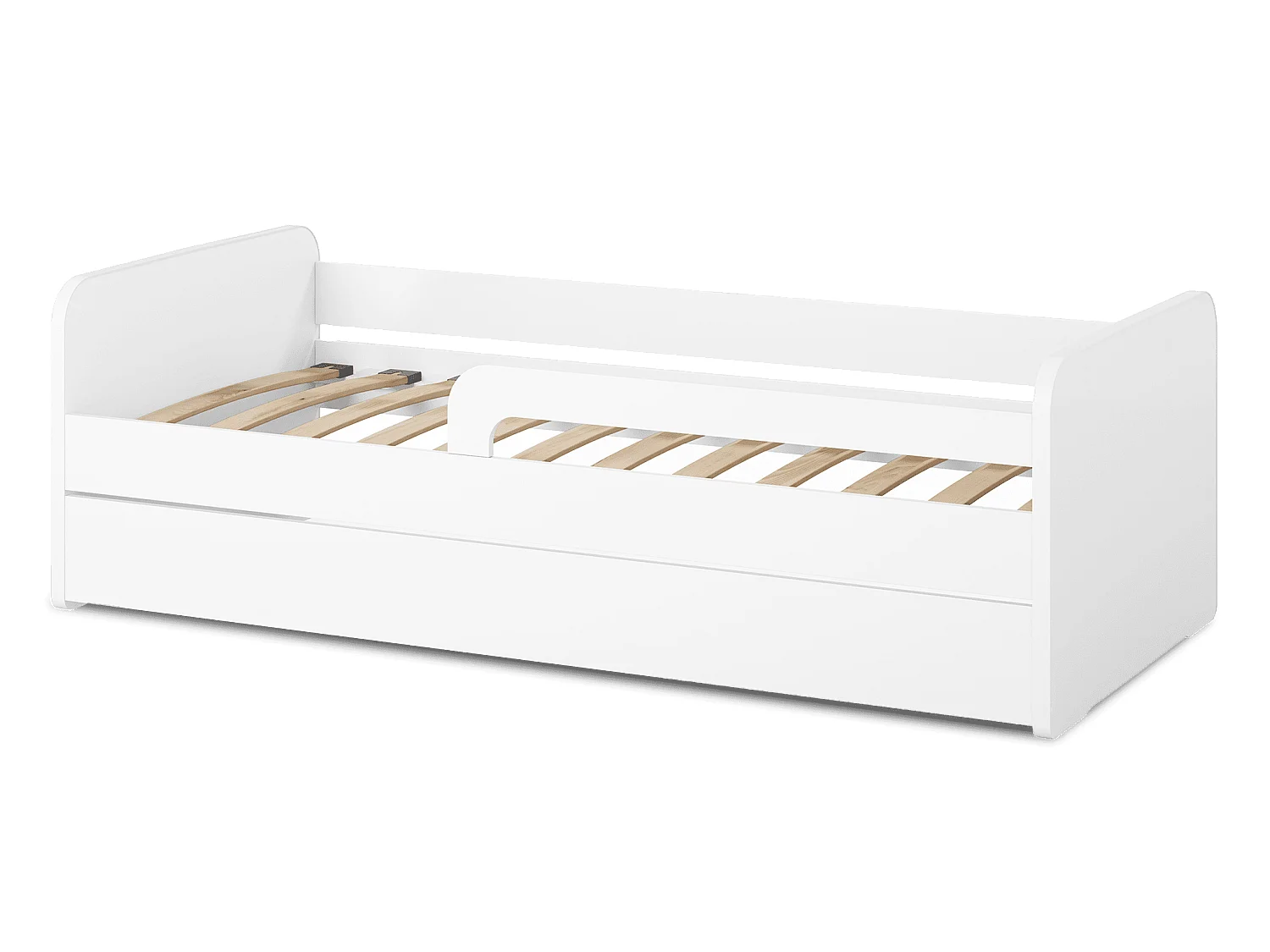 Bett Lando (80x200)/Weiss/Matratze inklusive