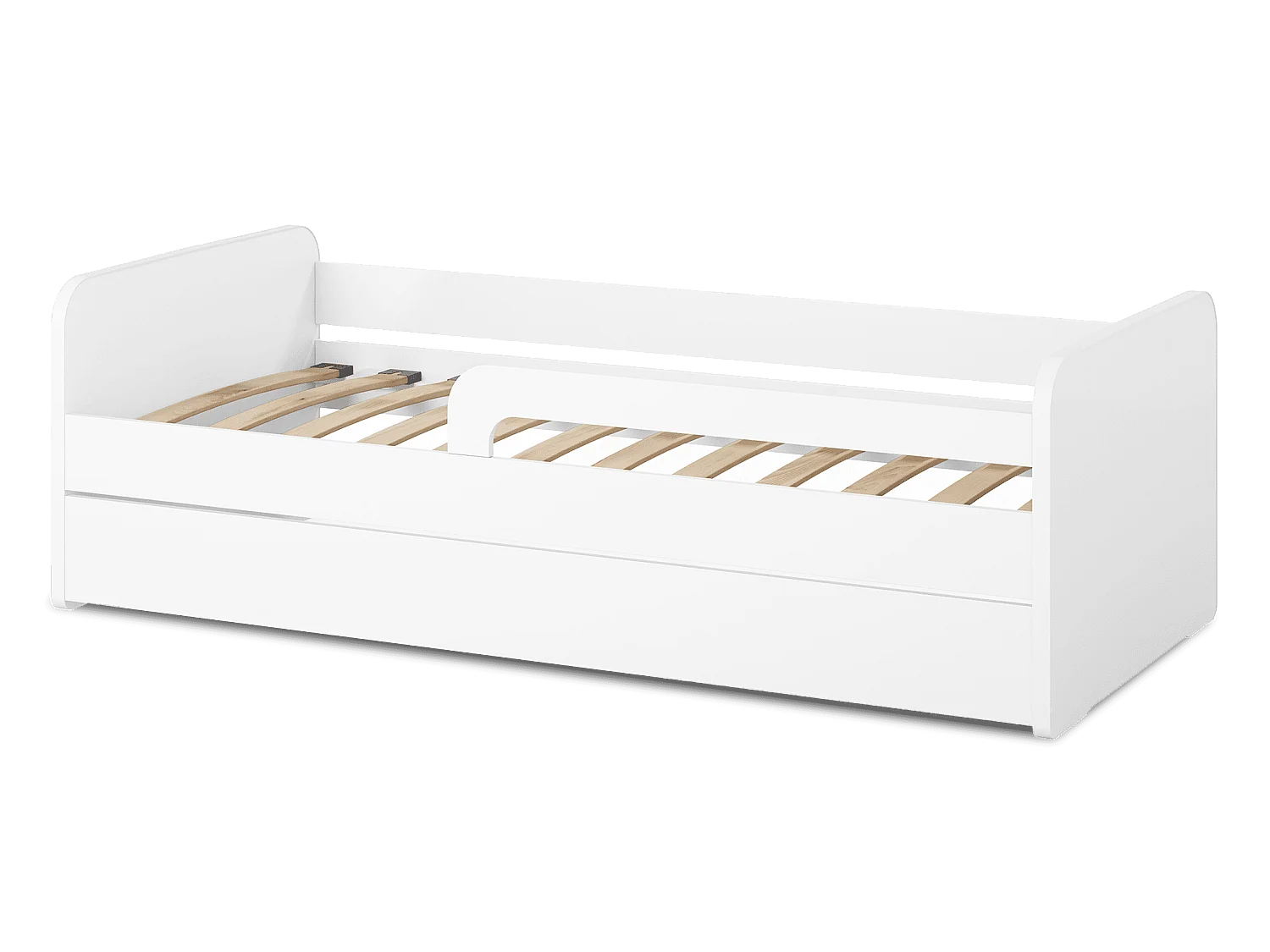 Bett Lando (80x160)/Weiss/Matratze inklusive