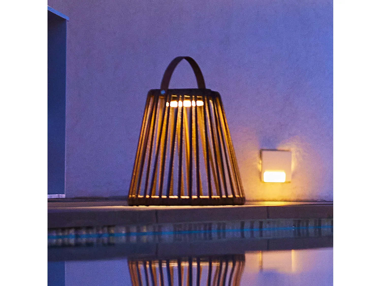 Lanterne solaire et rechargeable EVANIA H28cm