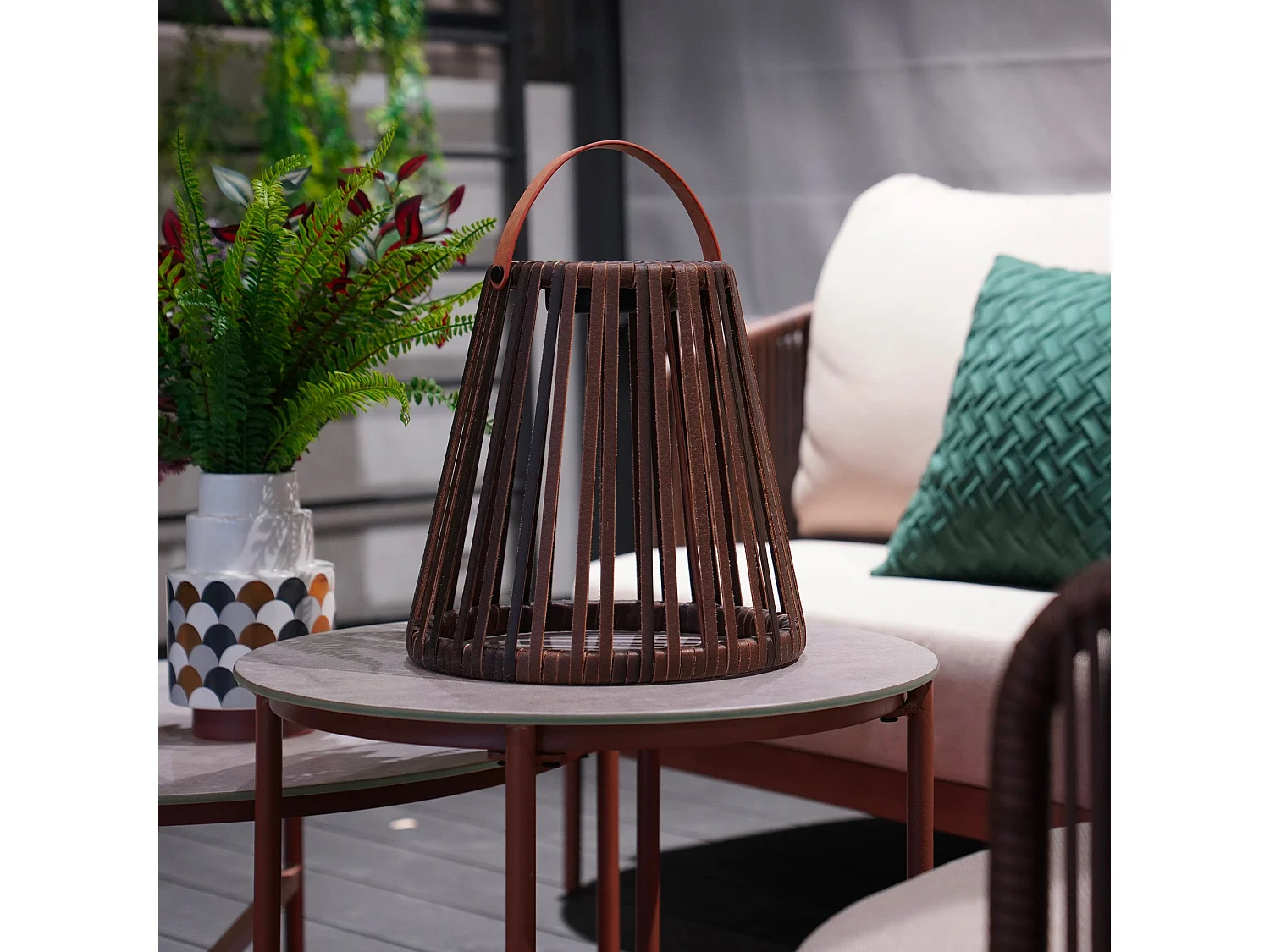 Lanterne solaire et rechargeable EVANIA H28cm