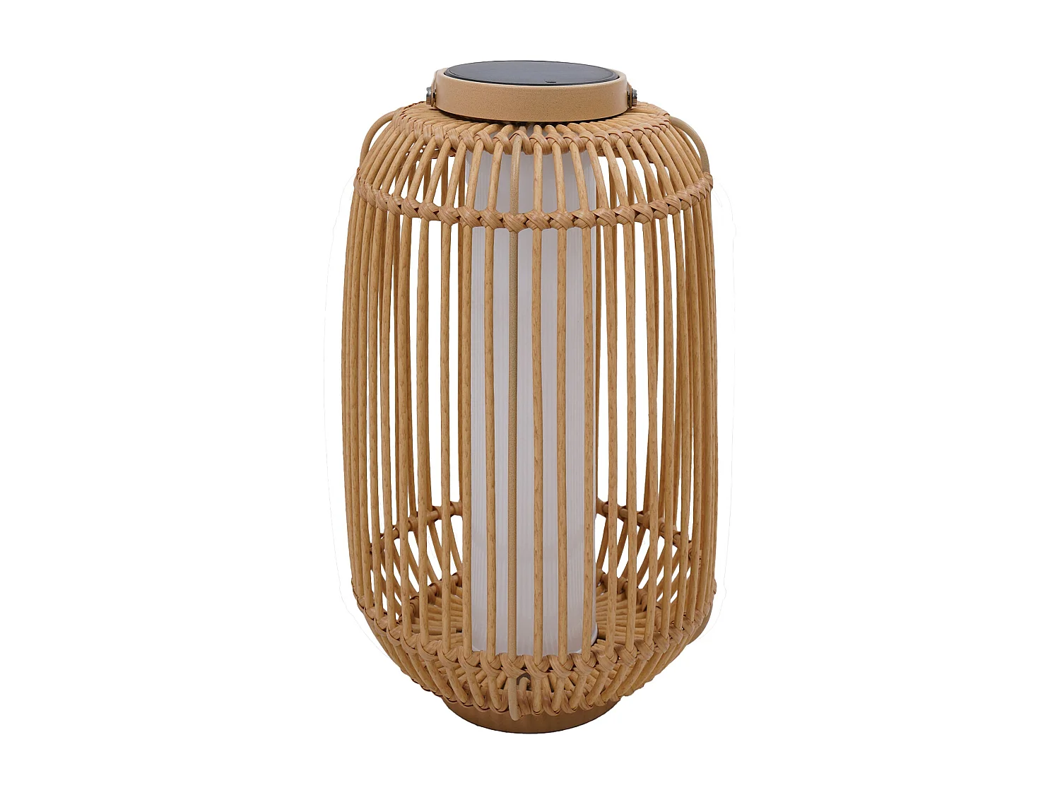 Lanterne solaire MARIEL Marron Rotin 31x31x H60cm