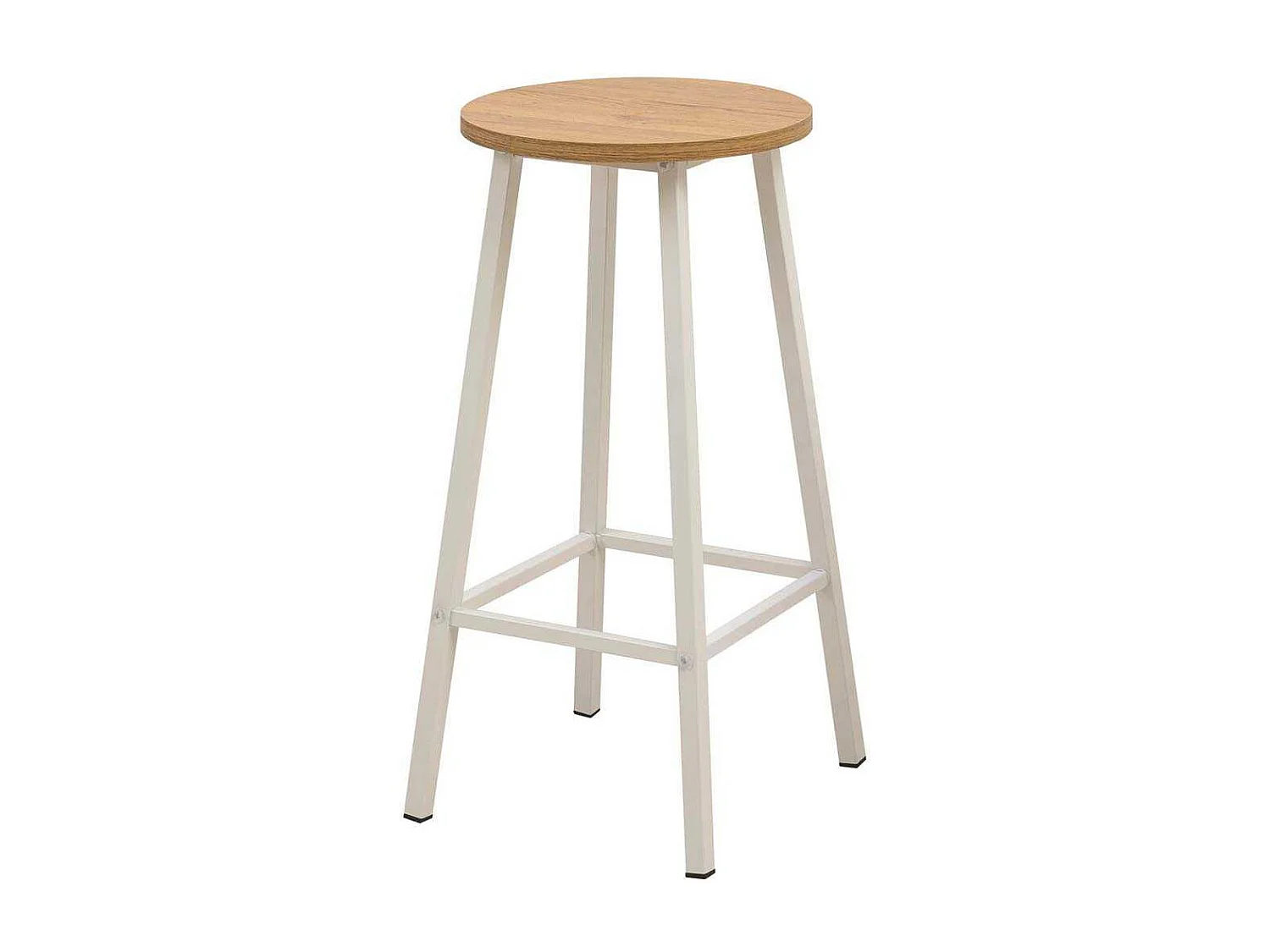 Taboret de bar en aggloméré et métal Mola