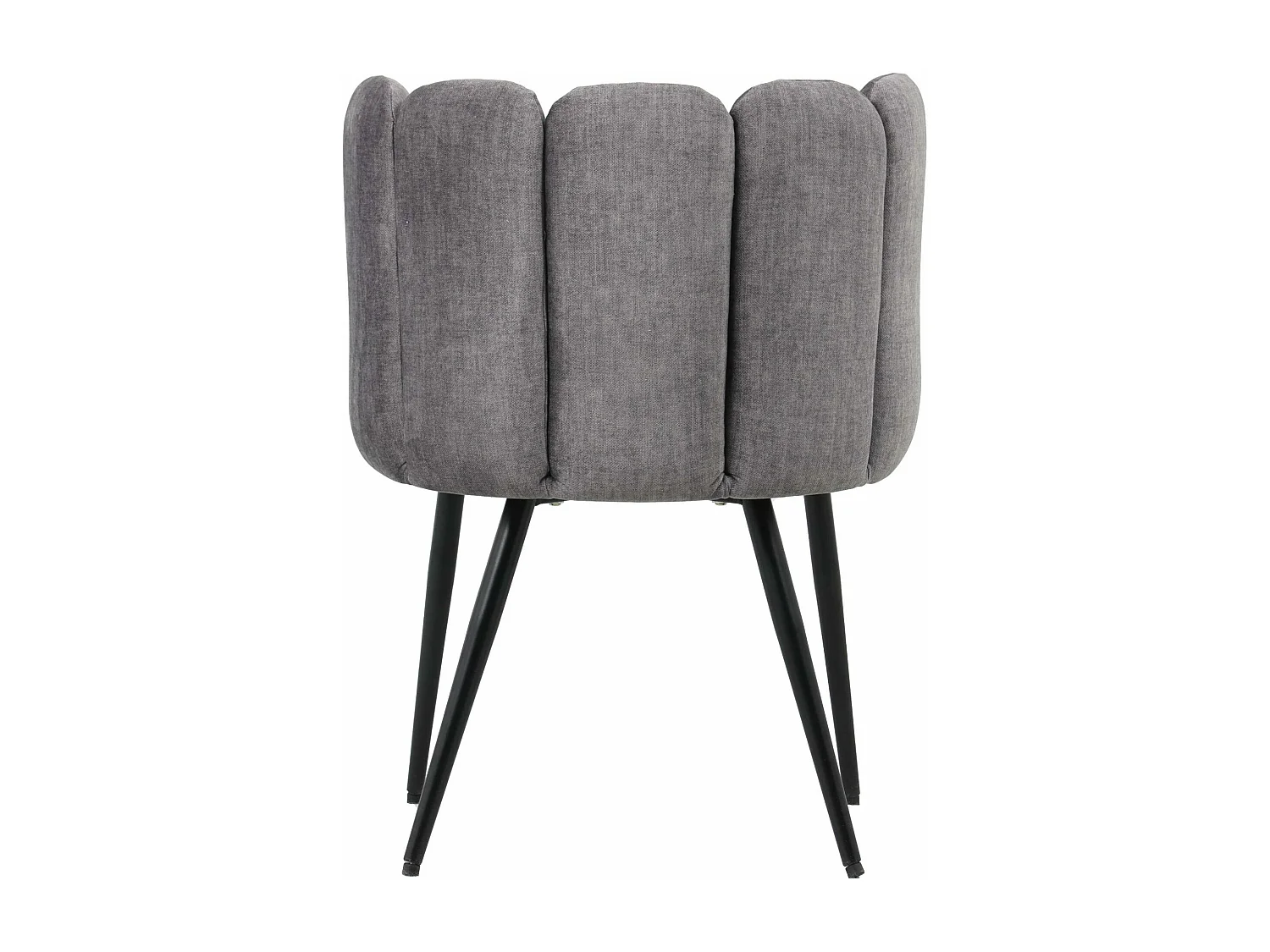 Sedia in velluto grigio "Elsa"