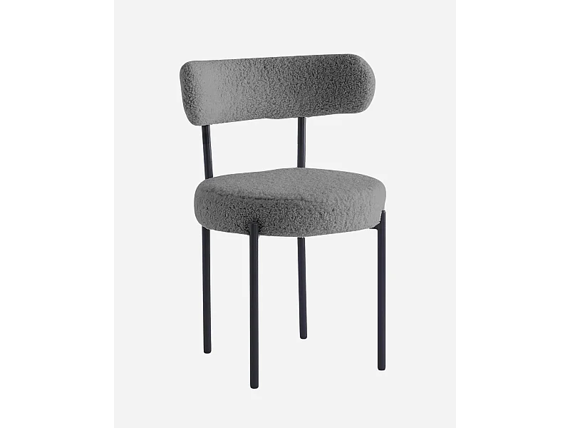 Sedia da pranzo grigia “Gaia”