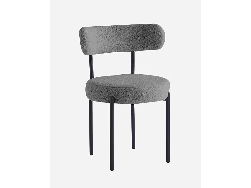 Sedia da pranzo grigia “Gaia”